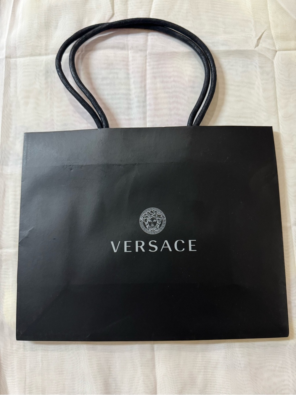 Versace Black 💯% Authentic Iconic Medusa Logo Brand Shopping Gift Bag